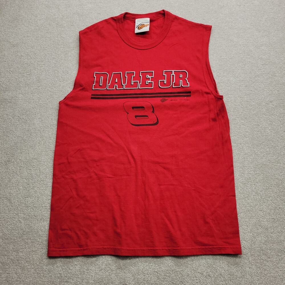 Vintage Dale Earnhardt Jr Tank Top Mens Large Red NASCAR Winner’s Circle